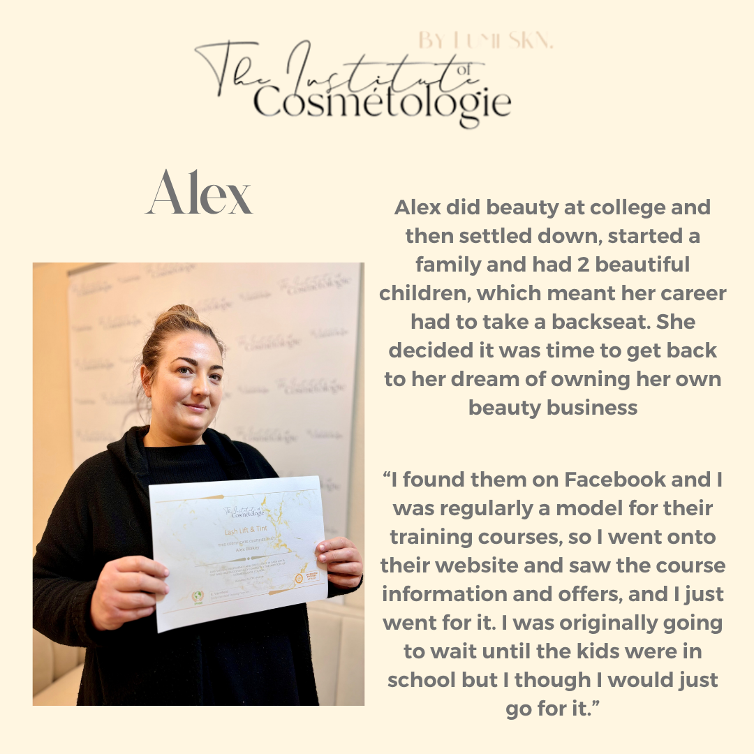 Institute of Cosmetologie course evidence